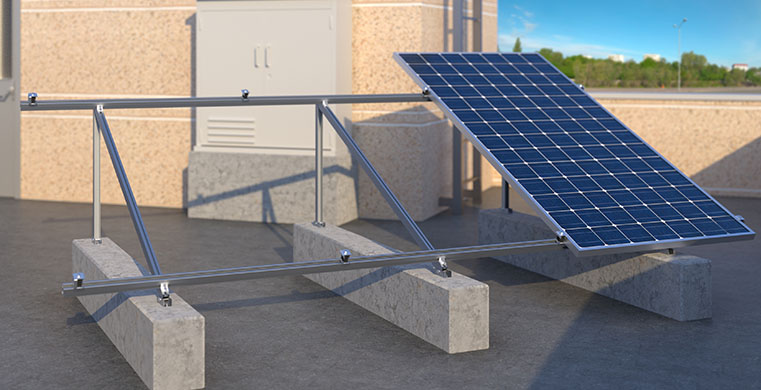 Triangular closed aluminium system